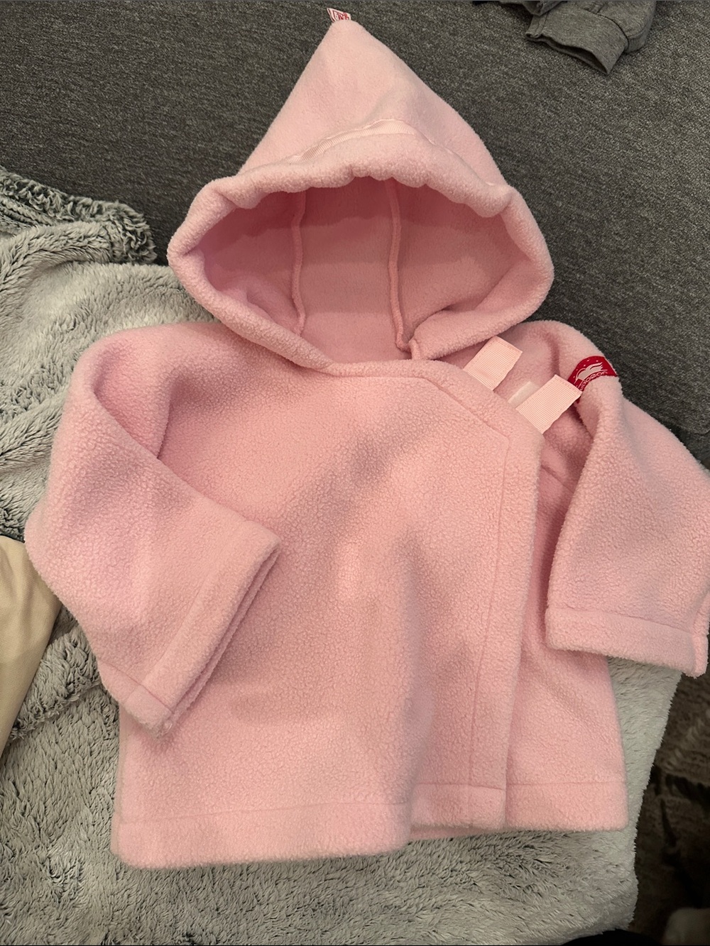 Pink Widgeon fleece jacket size 0-3M